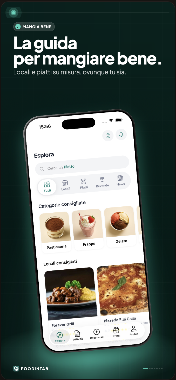 Foodintab app utente